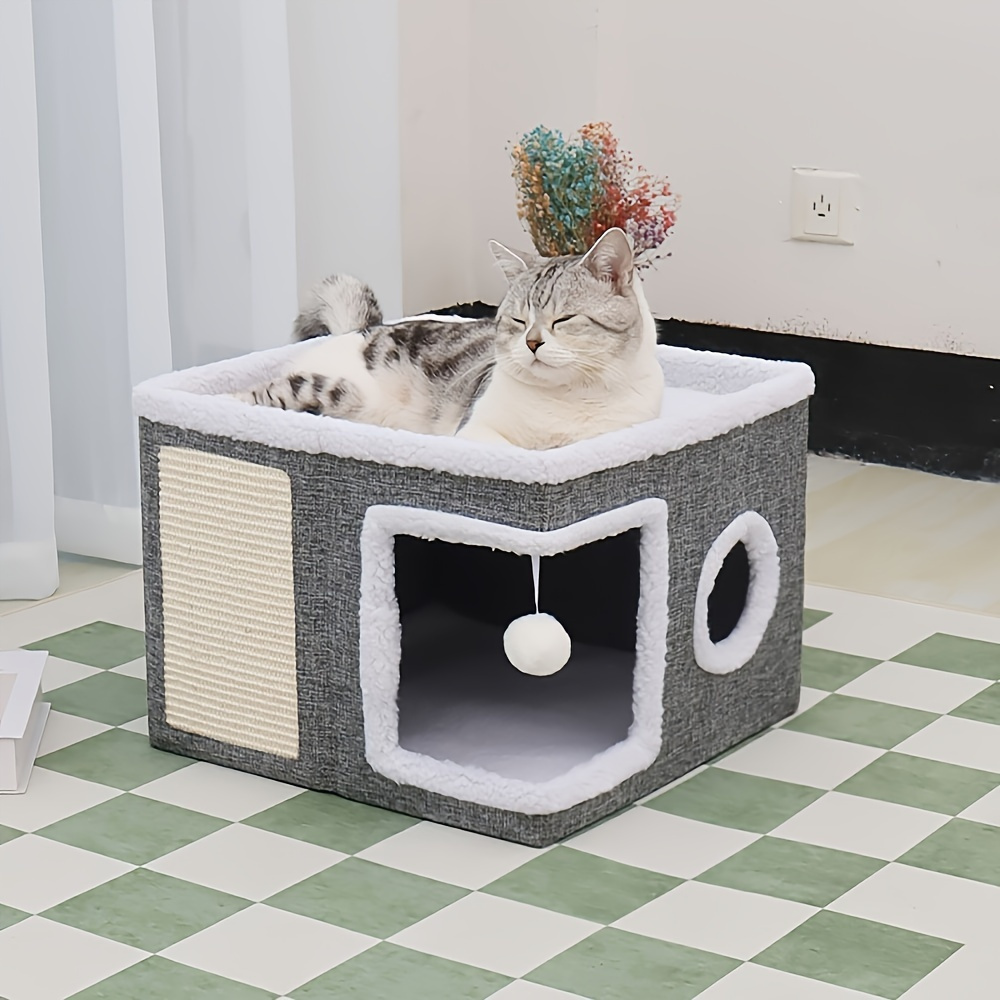 4-in-1 Foldable Cat House Villa